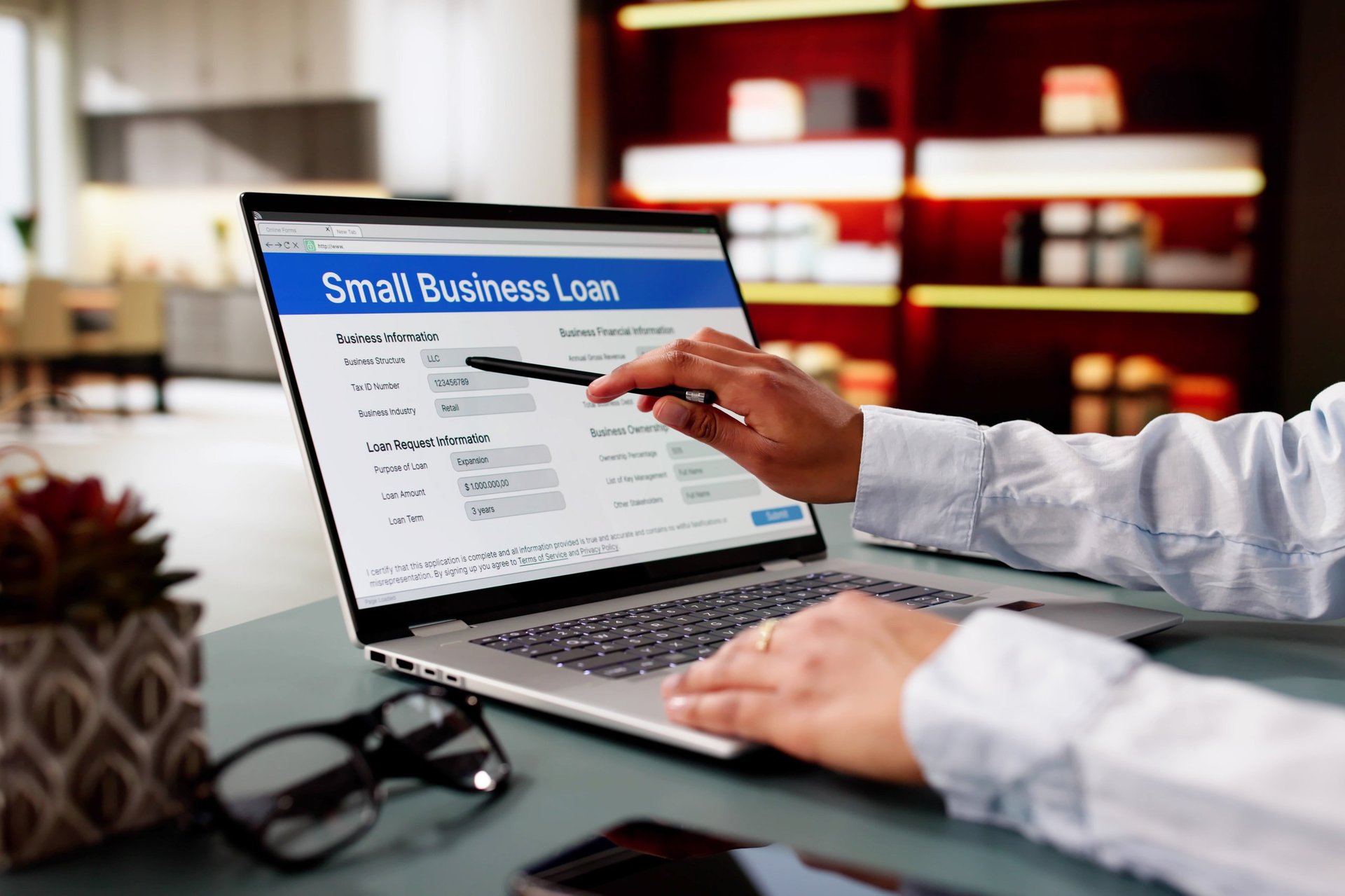 Business loan application